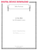 Colors, for 14 women's voices - Digital (Not Printable)