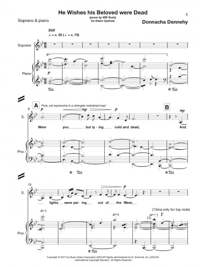 He Wishes His Beloved Were Dead (from That The Night Come) - Digital (Not Printable)