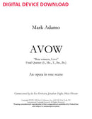 Bear Witness Love (from Avow) - Digital (Not Printable) one vocal score