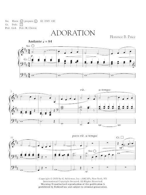 Adoration (for organ) - Digital (Not Printable)