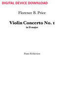 Violin Concerto No. 1 (piano reduction) - Digital (Not Printable)