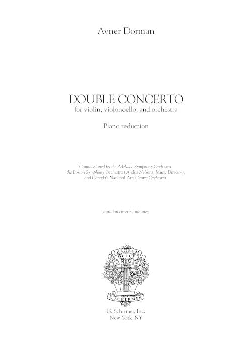 Double Concerto - reduction for violin, cello, piano