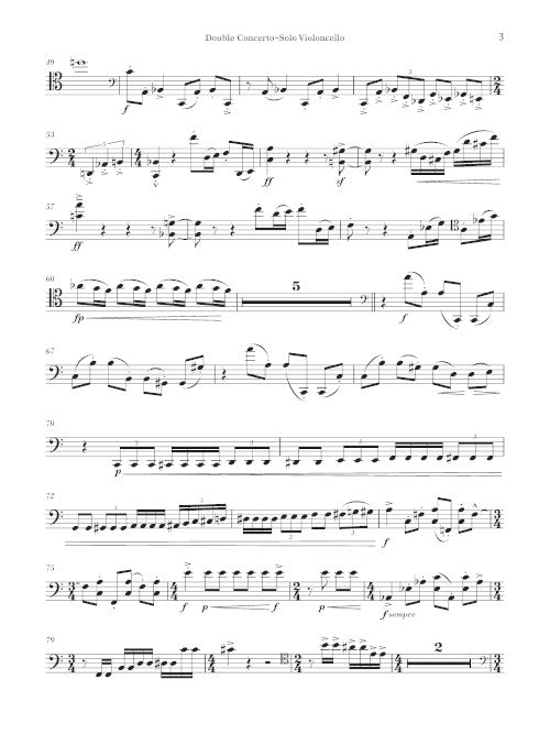 Double Concerto - reduction for violin, cello, piano