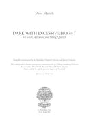 Dark with Excessive Bright (for contrabass and string quintet)