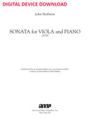 Sonata for Viola and Piano - Digital (Not Printable)