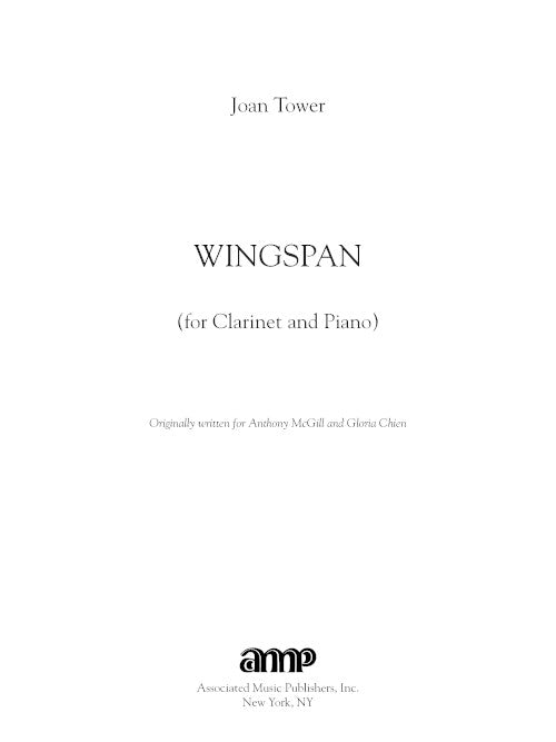Wingspan (clarinet and piano) - Digital (Not Printable)