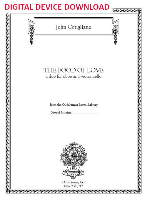 The Food of Love - Digital (Not Printable)