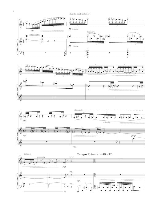 Kanto Kechua No. 3 (for flute and piano)