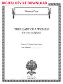 The Heart of a Woman (for soprano and piano) - Digital (Not Printable)