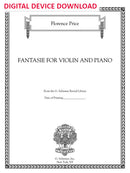 Fantasie for Violin and Piano - Digital (Not Printable)
