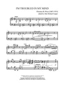 I'm Troubled in My Mind for piano - Digital (Not Printable)