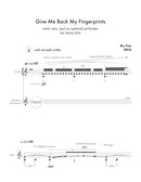 give me back my fingerprints (with optional performer) - Digital (Not Printable)