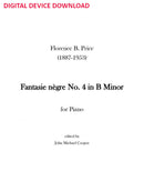 Fantasie nègre No. 4 in B Minor - Digital (Not Printable)