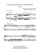 Fantasie nègre No. 4 in B Minor - Digital (Not Printable)