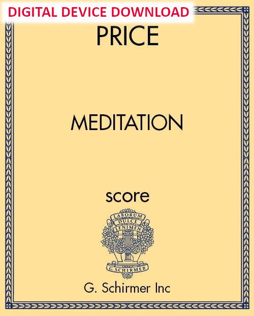 Meditation for piano - Digital (Not Printable)