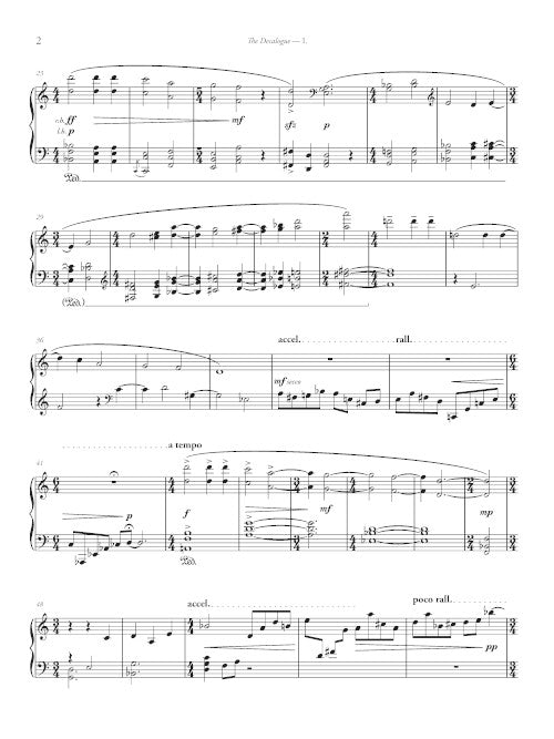 The Decalogue: Ten Etudes for Solo Piano