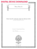 The Night Ahead and No Real Fate (for piano 4-hands) - Digital (Not Printable)