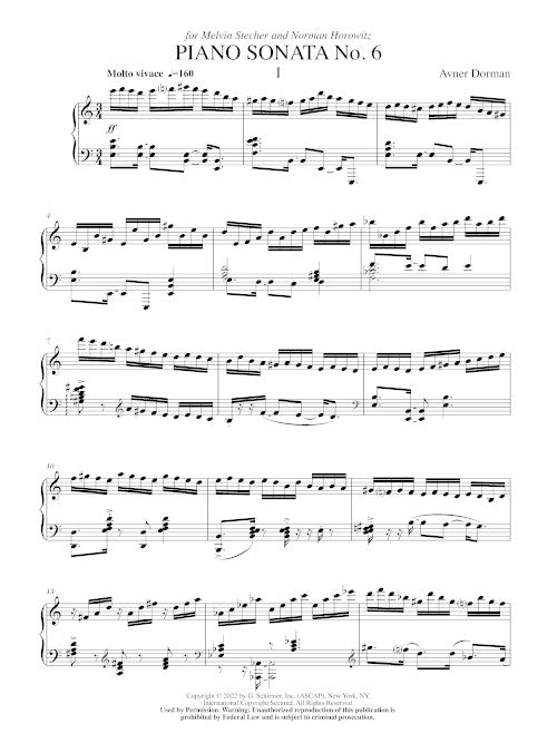 Piano Sonata No. 6 - Digital (Not Printable)