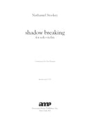 shadow breaking (for violin) - Digital (Not Printable)