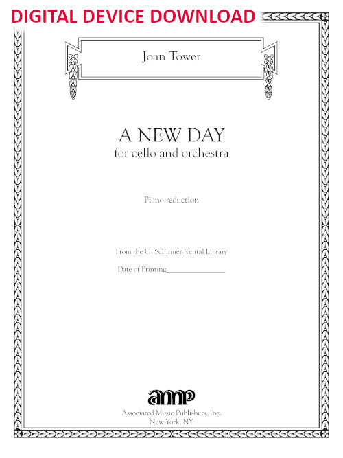 A New Day (piano reduction) - Digital (Not Printable)