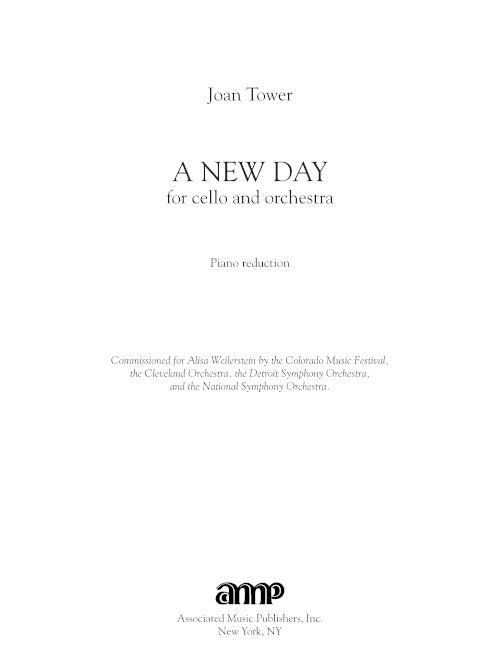 A New Day (piano reduction)