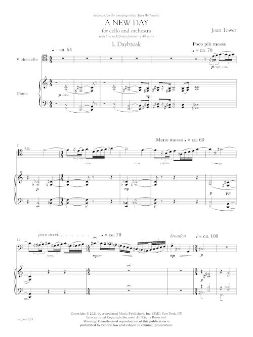 A New Day (piano reduction)