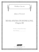 Revelations of Divine Love, Chapter III for Baritone and piano