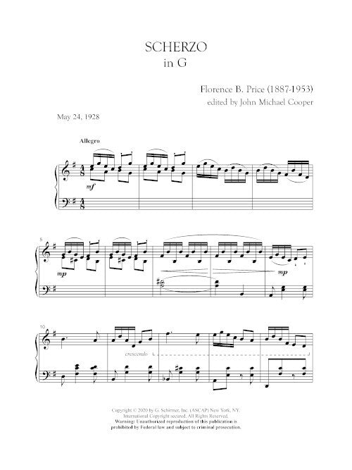 Scherzo in G - Digital (Not Printable)
