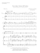 Las cinco lunas de Lorca (countertenor, SATB chorus, and piano, set of 10 octavos)