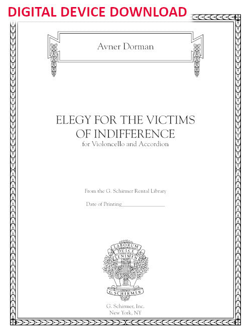Elegy for the Victims of Indifference - Digital (Not Printable)