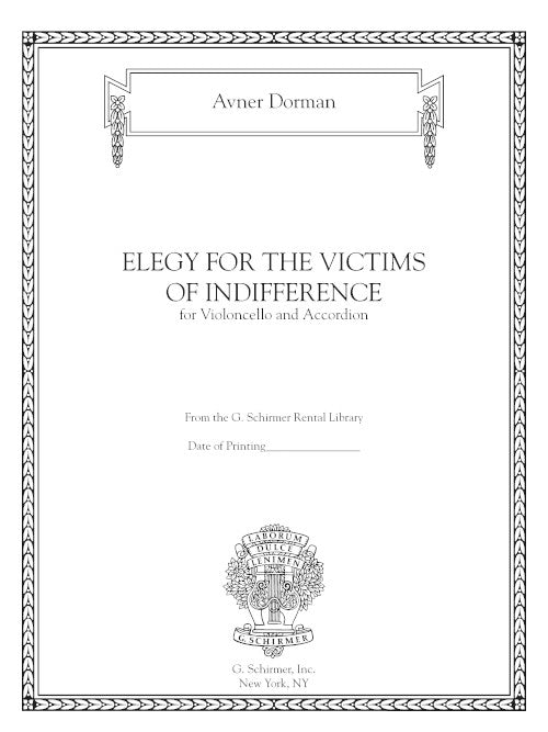 Elegy for the Victims of Indifference