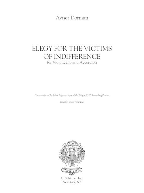 Elegy for the Victims of Indifference - Digital (Not Printable)