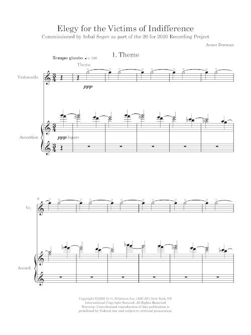 Elegy for the Victims of Indifference - Digital (Not Printable)