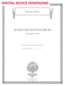 Seven Descriptive Pieces - Digital (Not Printable)