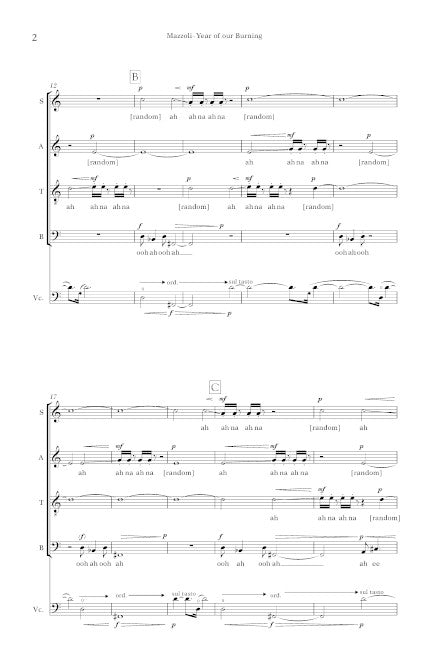 Year of Our Burning (SATB Chorus and cello)