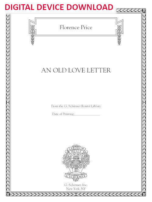 An Old Love Letter - Digital (Not Printable)