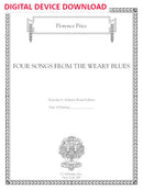 Four Songs from The Weary Blues - Digital (Not Printable)