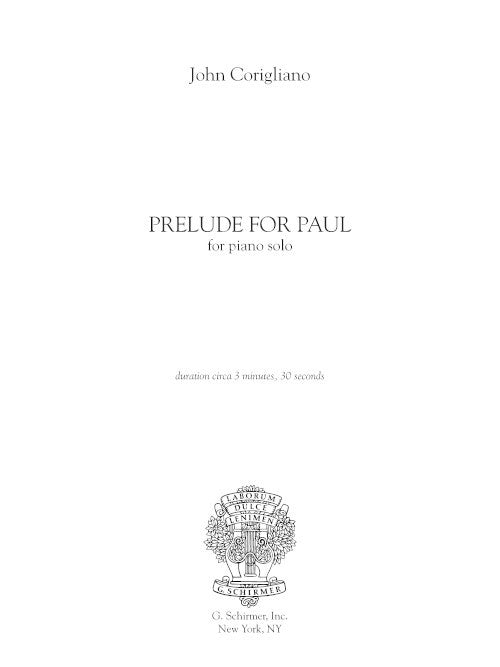 Prelude for Paul - Digital (Not Printable)