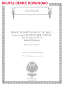 This World Within Me is Too Small (from Song from the Uproar) - Digital (Not Printable)