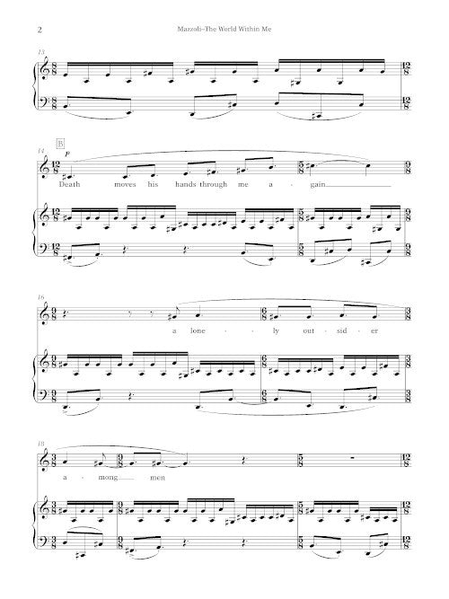 This World Within Me is Too Small (from Song from the Uproar) - Digital (Not Printable)