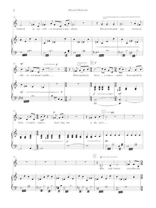 Mektoub (It Is Written, from Song from the Uproar) - Digital (Not Printable)