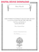 Here Where Footprints Erase the Graves (from Song from the Uproar) for mezzo and piano - Digital (Not Printable)