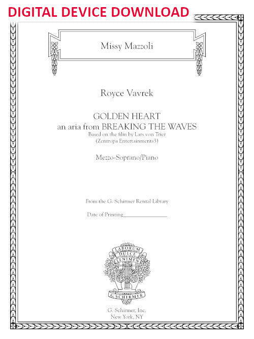 Golden Heart (from Breaking the Waves) - Digital (Not Printable)