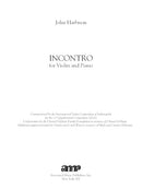 Incontro for violin and piano - Digital (Not Printable)