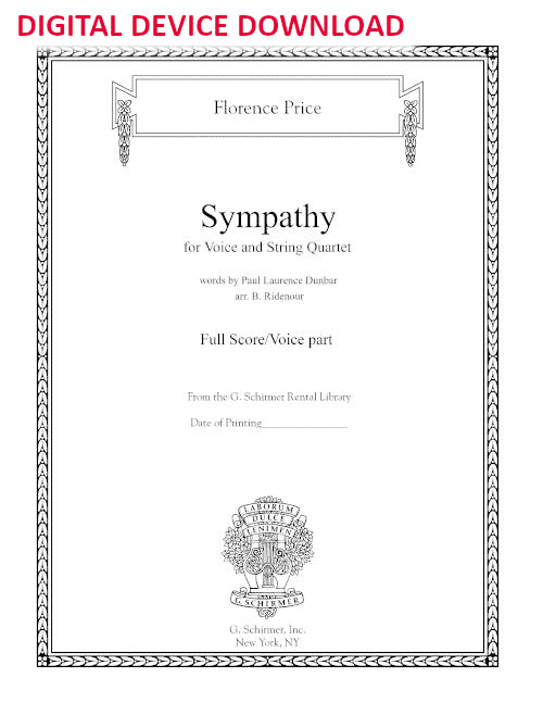 Sympathy (extra score) - Digital (Not Printable)