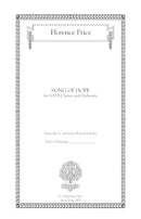 Song of Hope for SATB and piano