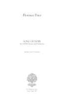 Song of Hope for SATB and piano