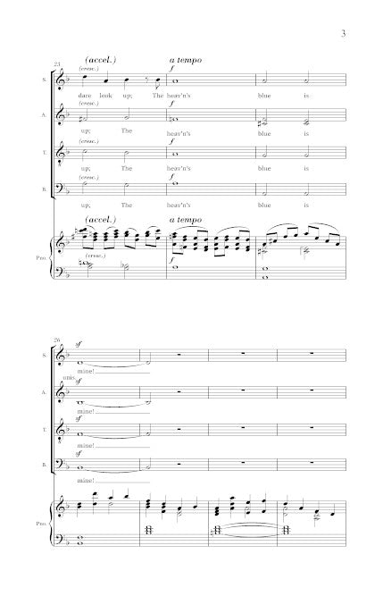 Song of Hope for SATB and piano