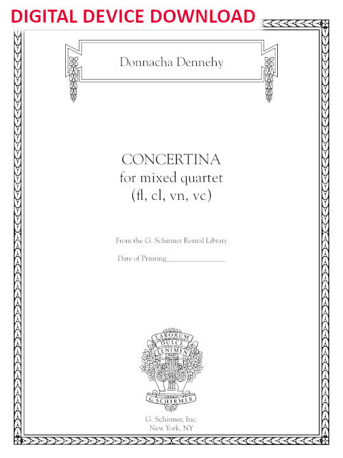 Concertina (for flute, clarinet, violin, cello) - Digital (Not Printable)