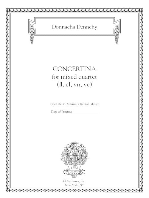 Concertina (for flute, clarinet, violin, cello)